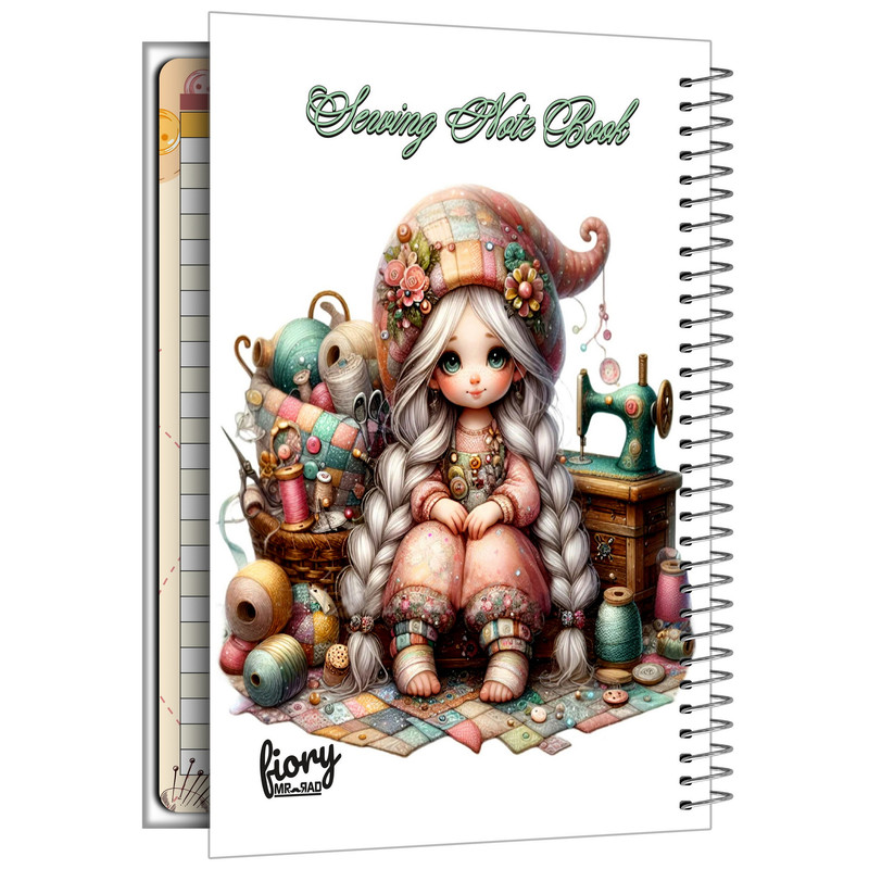 دفتر خیاطی 75 برگ مستر راد مدل الیزابت کد fiory 2611