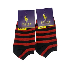 جوراب مدل مچی نخی راه راه بسته 2 عددی