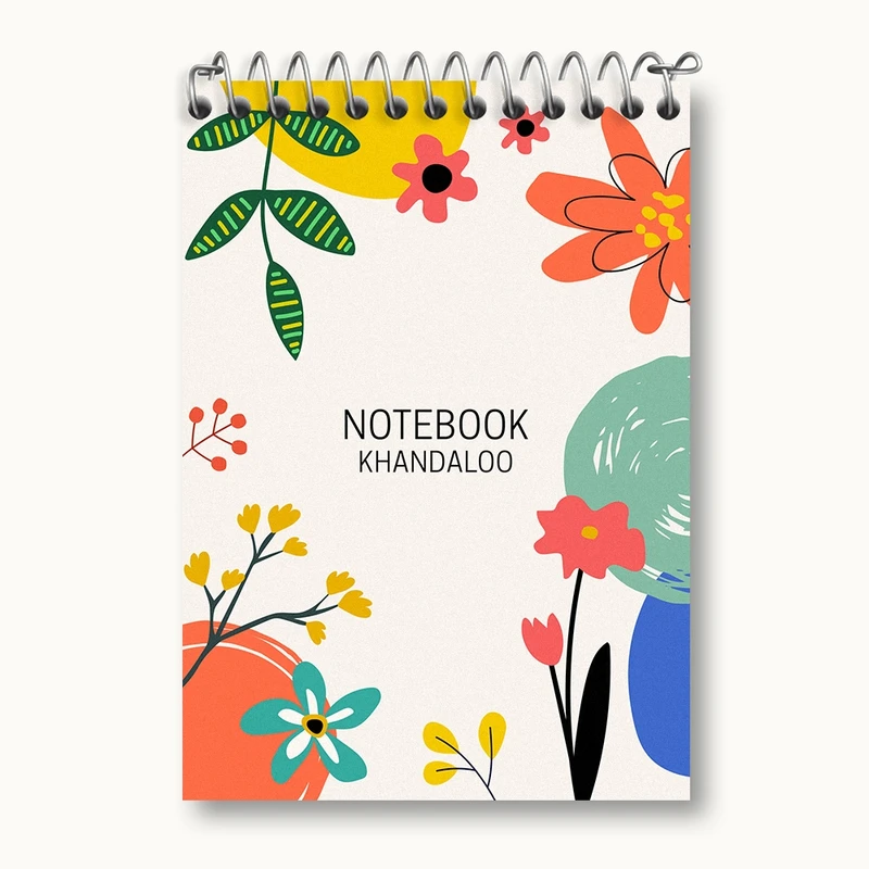 دفتر یادداشت 50 برگ خندالو مدل مینیمال گل کد N1331