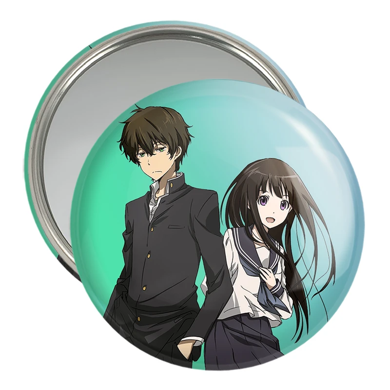 آینه جیبی خندالو مدل چیتاندا و اورکی انیمه هیوکا Hyouka  کد 17114