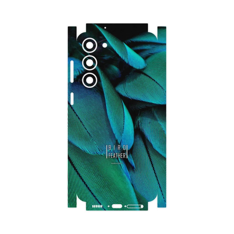 برچسب پوششی ماهوت مدل Green Feather-FullSkin مناسب برای گوشی موبایل سامسونگ Galaxy S23 Plus