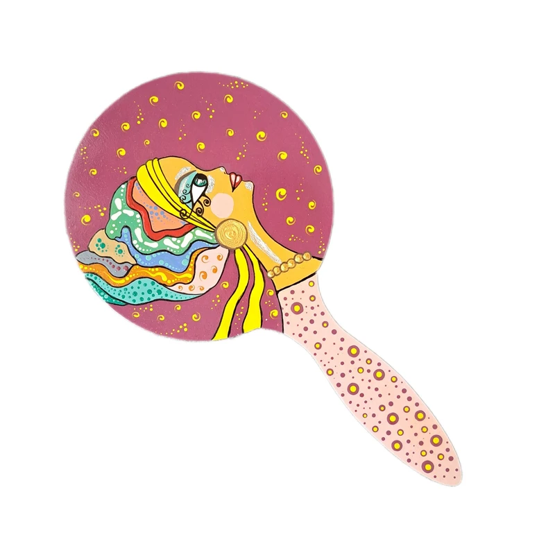 آینه چوبی مدل دستی