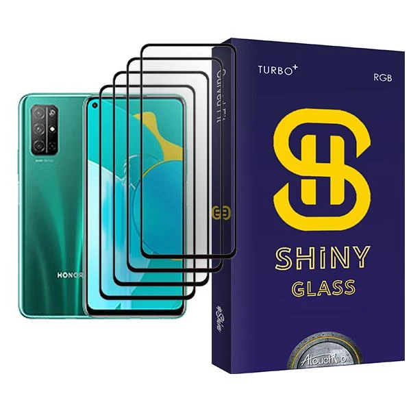 محافظ صفحه نمایش آتوچبو مدل Shiny Glass MIX004 مناسب برای گوشی موبایل آنر 30S بسته چهار عددی
