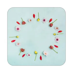 زیر لیوانی کاکتی طرح گل مدل mp17396