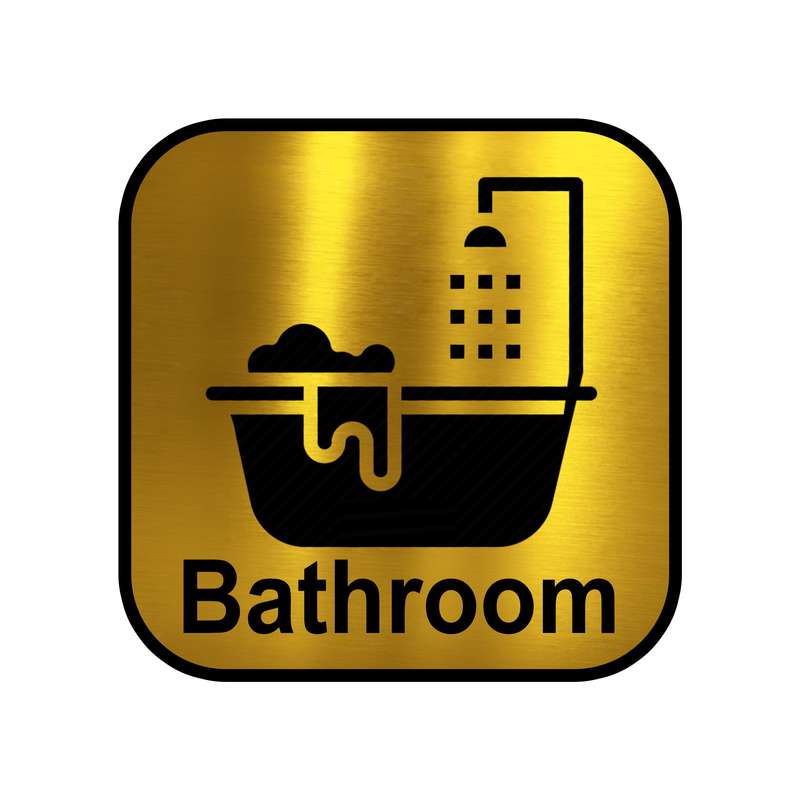 تابلو راهنما آژنگ طرح دوش و وان کد D.F.G.M01