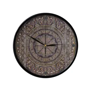 ساعت دیواری مدوپد طرح فرش قم گنبدی مدل C-Ghom034