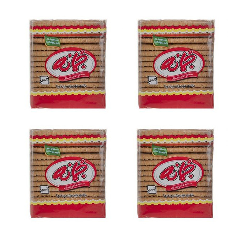 بیسکویت خوشه با شهد توت جمانه - 200 گرم بسته 4 عددی