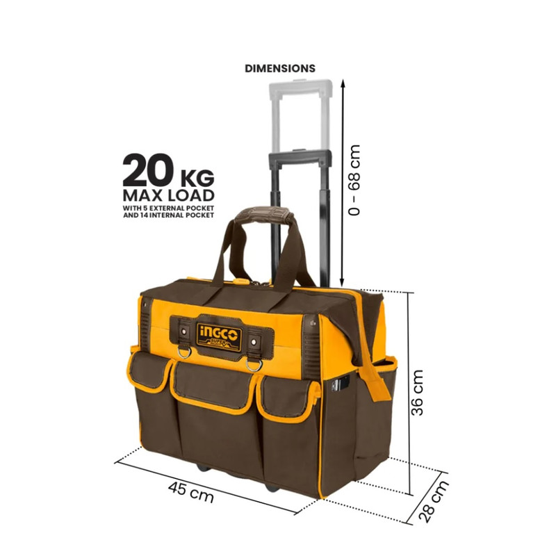 کیف ابزار اینکو مدل چرخدار  HRRTB2015