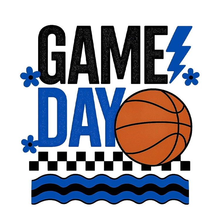 استیکر پارچه و لباس پاد آفرین مدل ورزشی طرح بسکتبال کد S3431