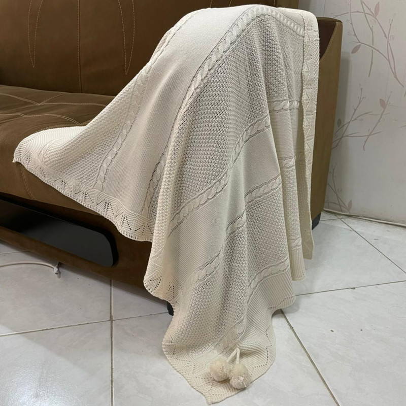 شال مبل مدل گیسو سایز 100x100 سانتی متر