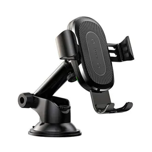 پایه نگهدارنده و شارژر بی سیم گوشی موبایل باسئوس مدل Wireless Charger Gravity