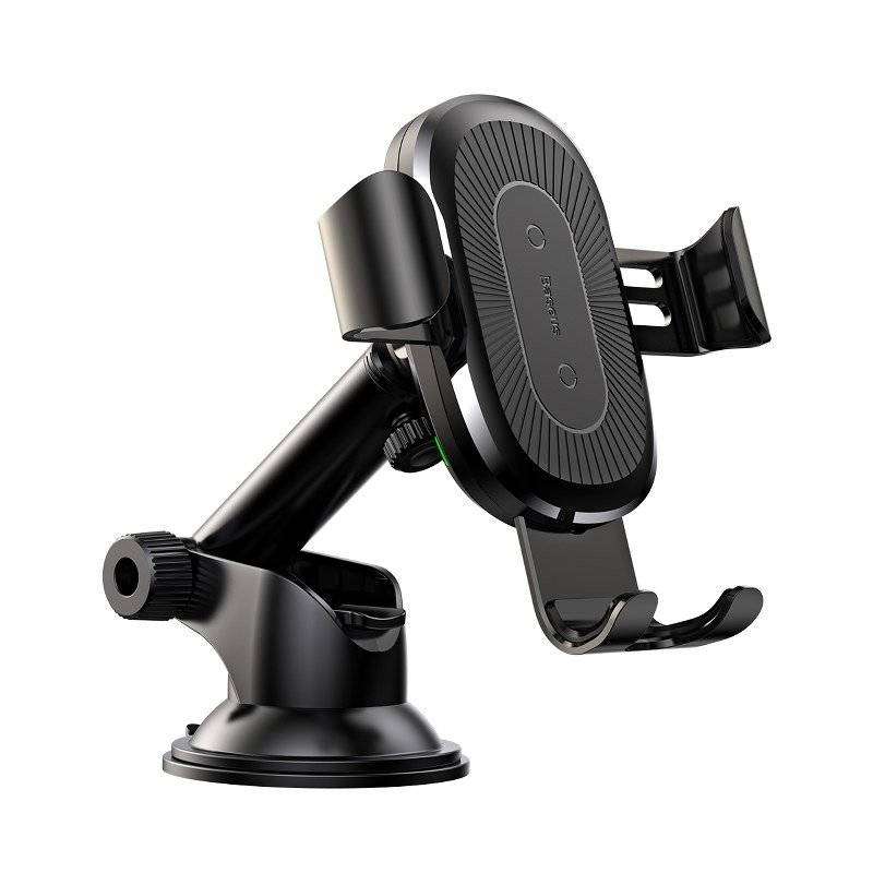 پایه نگهدارنده و شارژر بی سیم گوشی موبایل باسئوس مدل Wireless Charger Gravity