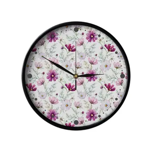 ساعت دیواری مدوپد طرح گل‌های وحشی مدل PAT00199