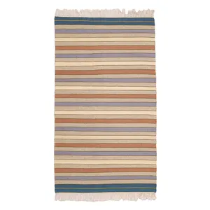 گلیم دستبافت یک متری مدل نایین کد 4040966 زمینه کرم