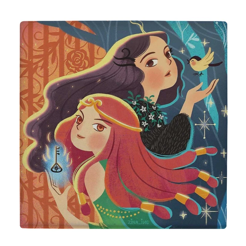  زیر لیوانی طرح دو دختر کد    3454270_1263