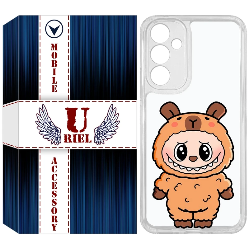 کاور یوریل مدل Clear کد 110 طرح لبوبو Labubu مناسب برای گوشی موبایل سامسونگ Galaxy A54