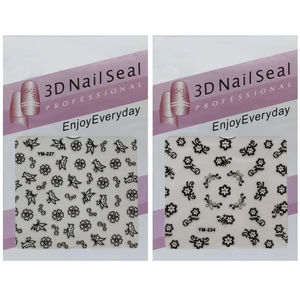 استیکر طراحی ناخن مدل YM224-YM227 کد RKH_1566 مجموعه 2 عددی