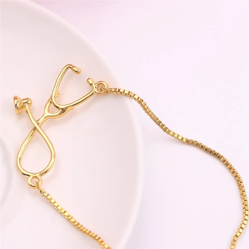 دستبند زنانه مدل گوشی پزشکی