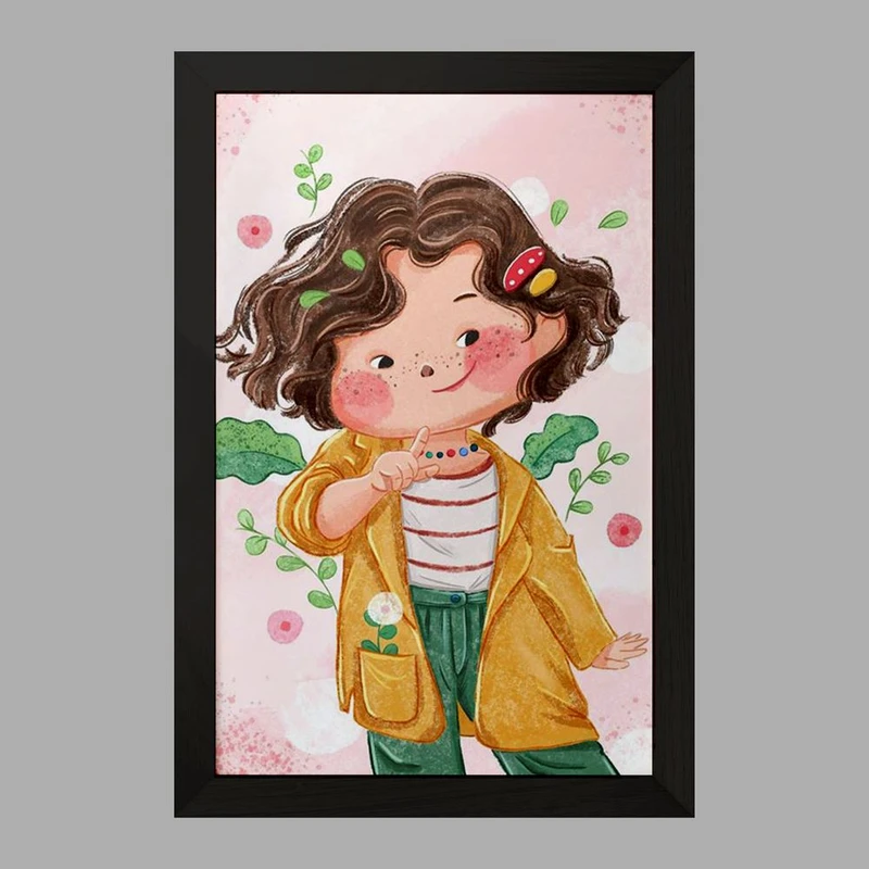 تابلو خندالو مدل دخترانه فانتزی کد 25740
