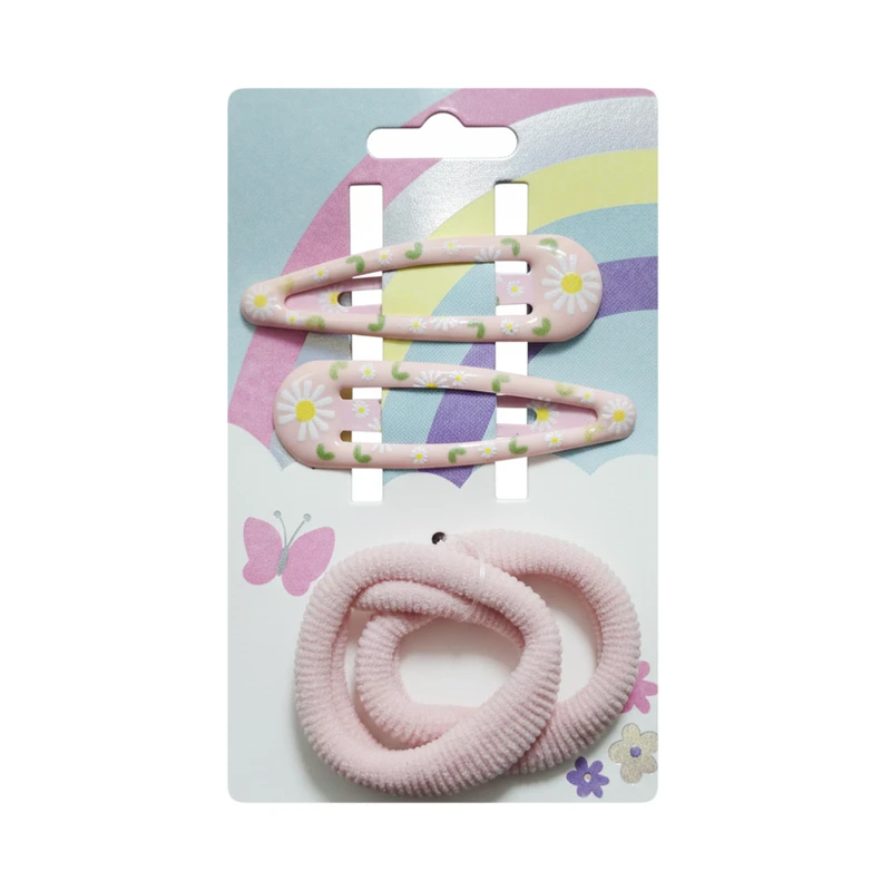 ست گیره مو و کش مو دخترانه مدل SEP-MODSAZ-TRT0104 مجموعه ۴ عددی