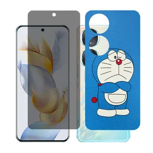 Glass together model privacy screen protector suitable for Honor 70 mobile phone with back cover sticker