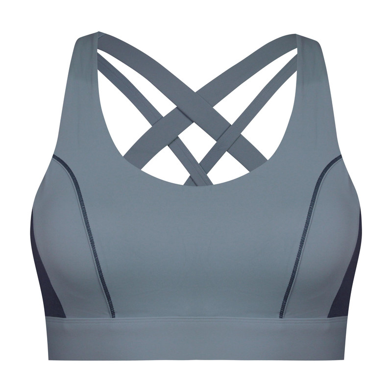 نیم تنه ورزشی زنانه ماییلدا مدل اسپورت پد ثابت پشت ضربدری کد 4849