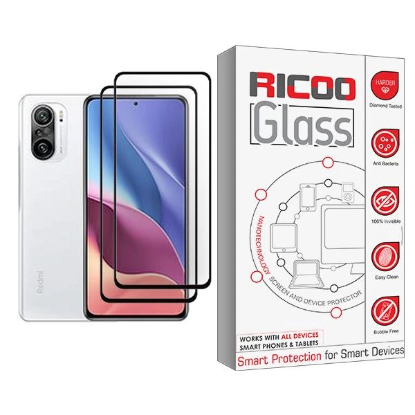محافظ صفحه نمایش ریکو مدل Ricoo Glass MIX002 مناسب برای گوشی موبایل شیائومی Redmi K40 بسته دو عددی