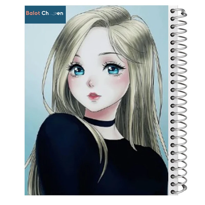 دفتر نقاشی 60 برگ بلوط چین مدل فانتزی دخترانه کد A4-N6-FD-486