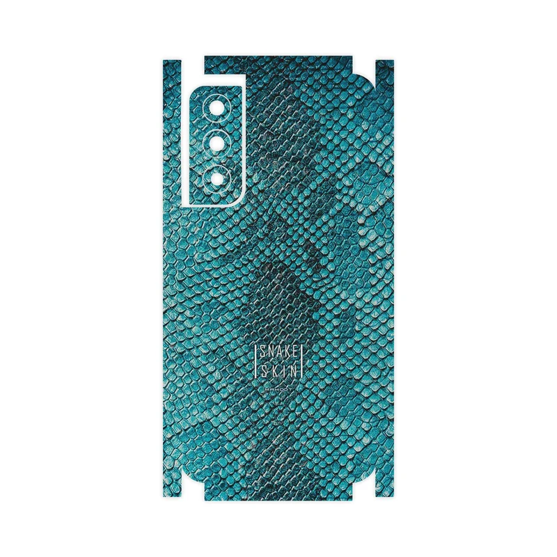 برچسب پوششی ماهوت مدل Blue Snake Skin-FullSkin مناسب برای گوشی موبایل سامسونگ Galaxy S21 FE 5G