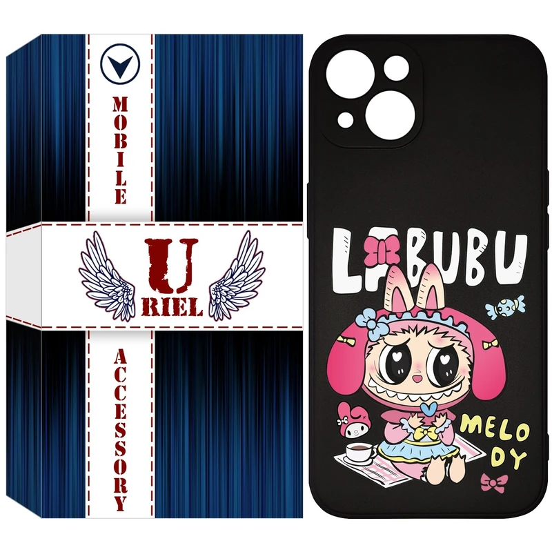 کاور یوریل قاب مدل KSH کد 140 طرح عروسک لبوبو مناسب برای گوشی موبایل اپل iPhone 13
