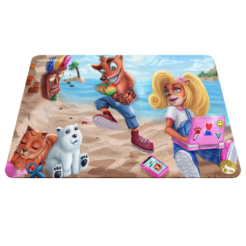 ماوس پد هومرو مدل A3949 طرح کراش باندیکوت