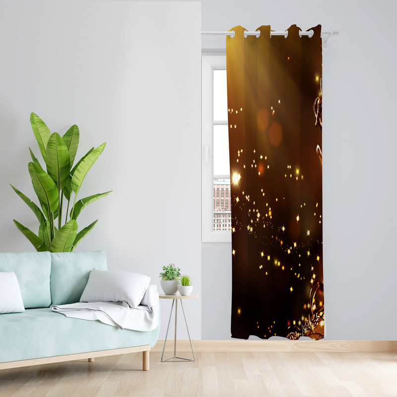 پرده مدل مخمل پانچی کد L 736 Z سایز 140x200 سانتی متر