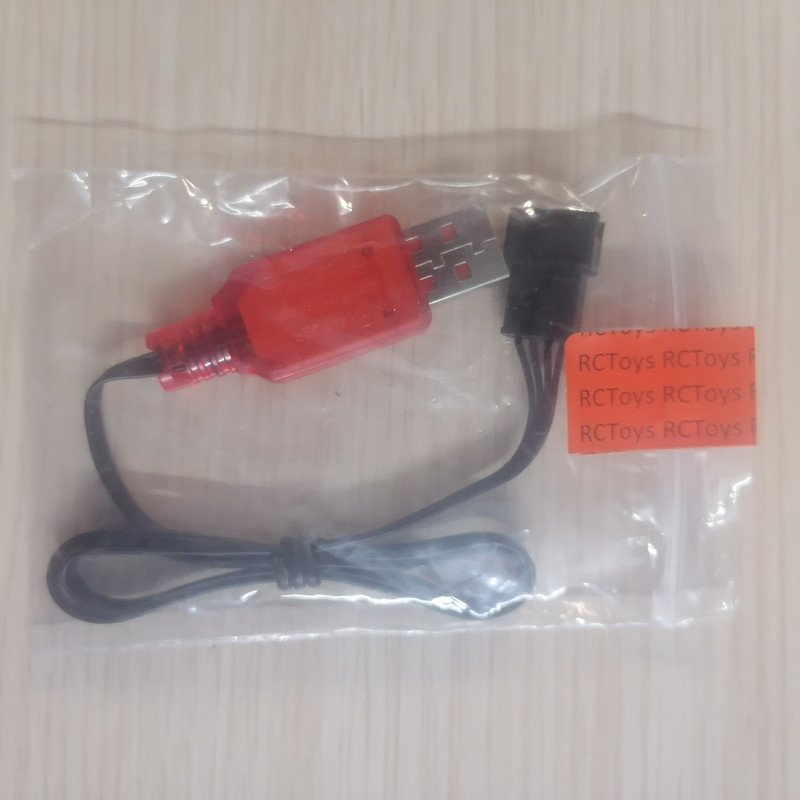 شارژر باتری ماشین کنترلی مدل RCT-3.7-SM4pin به همراه سوکت SM چهار پین
