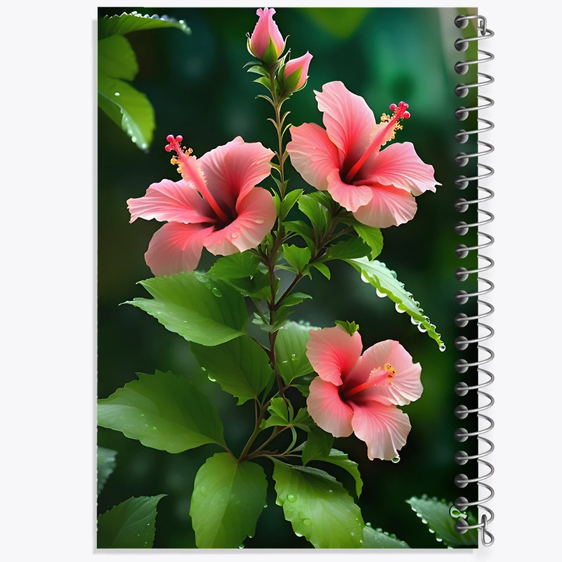 دفتر ژورنال نویسی 50 برگ خندالو مدل نقطه ای طرح گل کد F7761