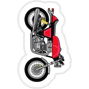 استیکر لپ تاپ طرح red-bullet-bike کد ST1560