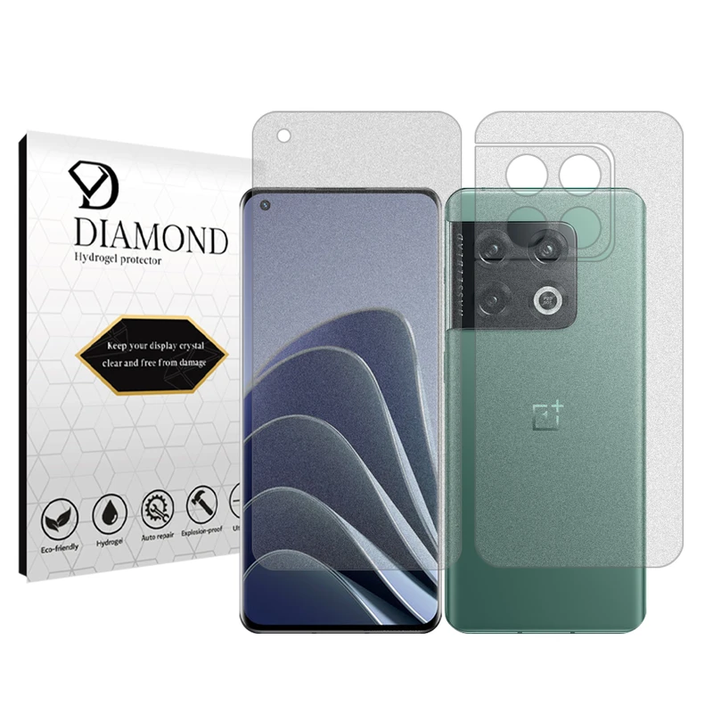 محافظ صفحه نمایش مات دیاموند مدل Tough مناسب برای گوشی موبایل وان پلاس 10 Pro به همراه محافظ پشت گوشی