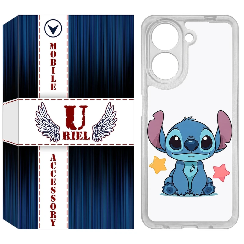 کاور یوریل مدل Clear کد 70 طرح استیچ مناسب برای گوشی موبایل شیائومی Redmi A5 4G / Poco C71