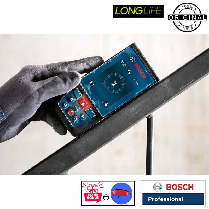 متر لیزری بوش مدل فوق هوشمند دوربین دار GLM 150-27 C / ISO NORM 16331-1 برد 150 متر