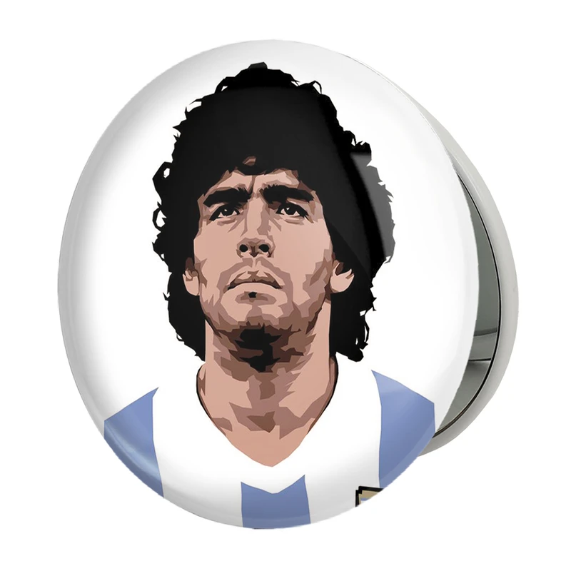 آینه جیبی خندالو طرح مارادونا مدل تاشو کد 2123 