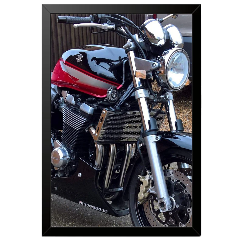 تابلو بکلیت طرح موتور سنگین سوزوکی Suzuki GSX1400 مدل B-po1959 فریم مشکی