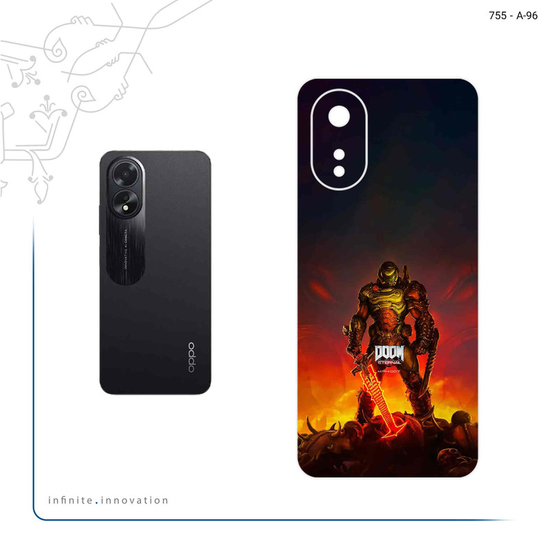 برچسب پوششی ماهوت مدل DOOM Game Series مناسب برای گوشی موبایل اپو A38