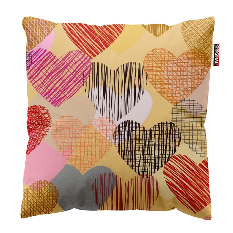 کوسن پاد آفرین طرح قلب کد 576 سایز 30*30 سانتی متر