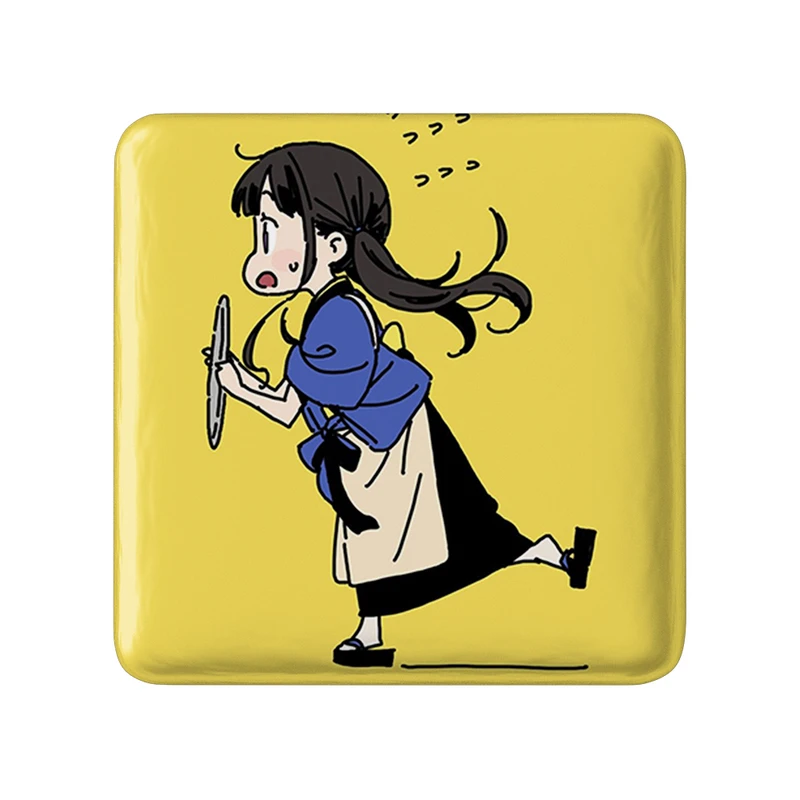 مگنت خندالو طرح تاکینا انیمه لیکوریس ریکویل Lycoris Recoil  مدل مربعی کد 22993