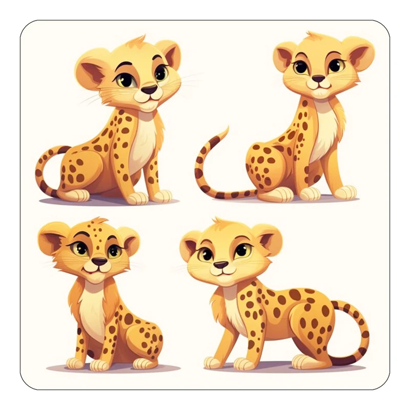 مگنت کاکتی طرح حیوانات کارتونی مدل mp28722