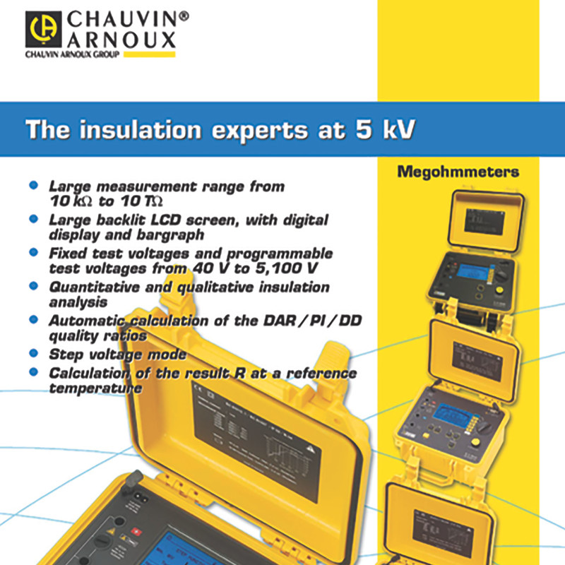تستر مقاومت عایقی دیجیتال کاوین آرنوکس مدل CA6549