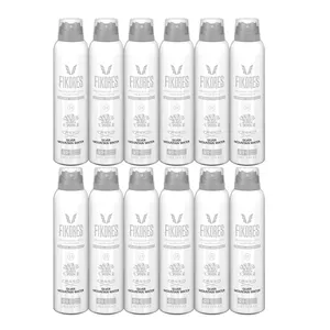 اسپری خوشبو کننده بدن مردانه فیکورس مدل Creed silver mountain حجم 200 میلی لیتر مجموعه 12 عددی