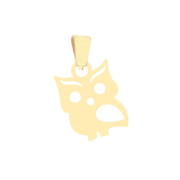 آویز گردنبند طلا 18 عیار زنانه عدنان مدل جغد EB4