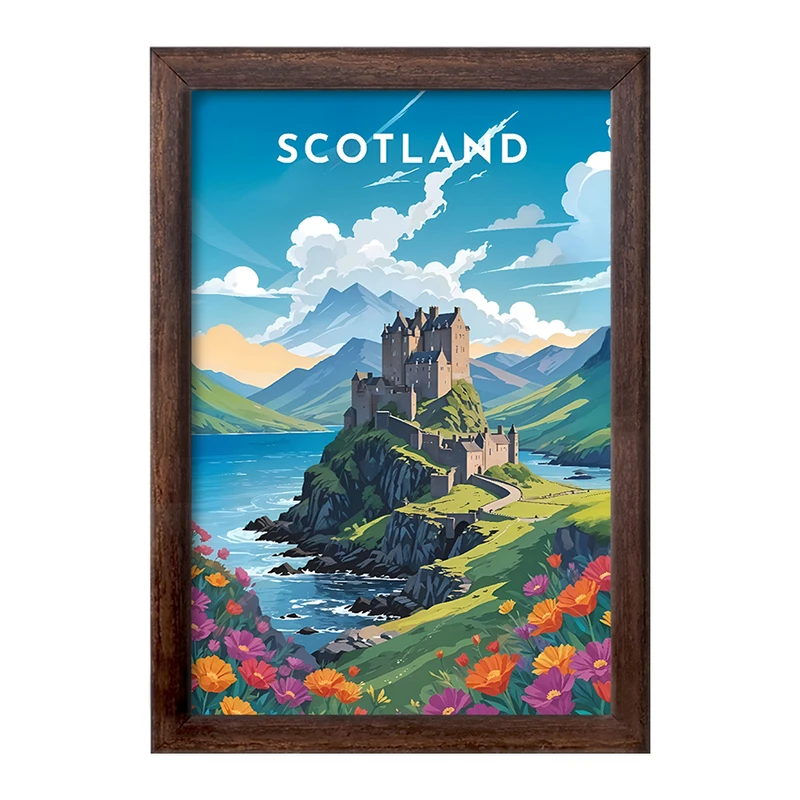 تابلو خندالو طرح اسکاتلند (Scotland) کد F6370