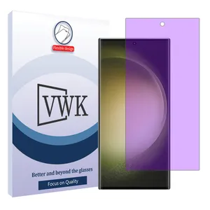 VWK Tough model anti-purple screen protector suitable for Samsung Galaxy S23 Ultra mobile phone
