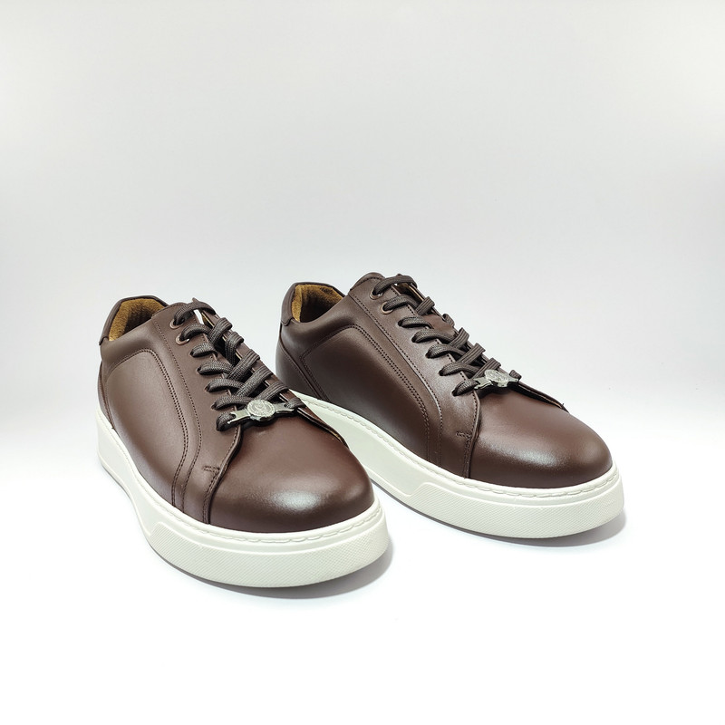 کفش روزمره زنانه کرمانی مدل چرم دستدوز طبیعی کد 42001z رنگ قهوه ای